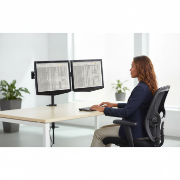 ▷ BRAZO FELLOWES DOBLE PARA MONITOR PROFESSIONAL SERIES | Taine - Imagen 2