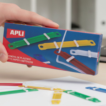 ▷ FASTENERS APLI PLASTICO COLORES SURTIDOS 50U. | Taine - Imagen 2