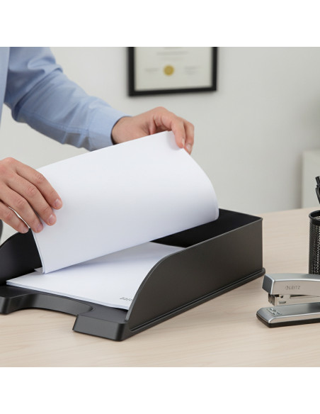 ▷ BANDEJA LEITZ PLUS STANDARD OPACA FORMATO VERTICAL NEGRO | Taine - Imagen 2
