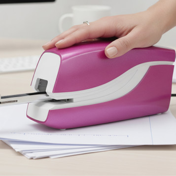 ▷ GRAPADORA PETRUS ELECTRICA WOW E-310 4 PILAS FUCSIA METALIZADO | Taine - Imagen 2