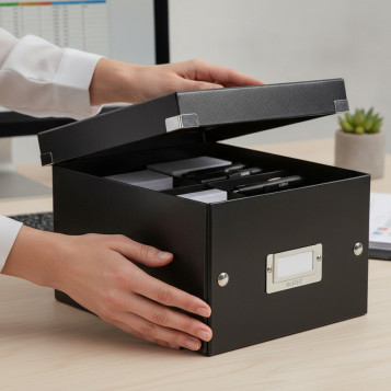 ▷ CAJA LEIZT MONTABLE SNAP y STORE PEQUEÑA NEGRA 3,5 KG | Taine - Imagen 2