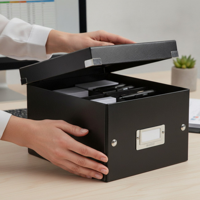 ▷ CAJA LEIZT MONTABLE SNAP y STORE PEQUEÑA NEGRA 3,5 KG | Taine - Imagen 2
