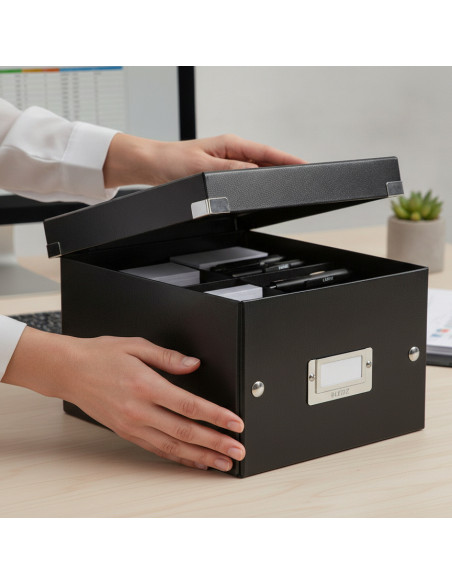 ▷ CAJA LEIZT MONTABLE SNAP y STORE PEQUEÑA NEGRA 3,5 KG | Taine - Imagen 2