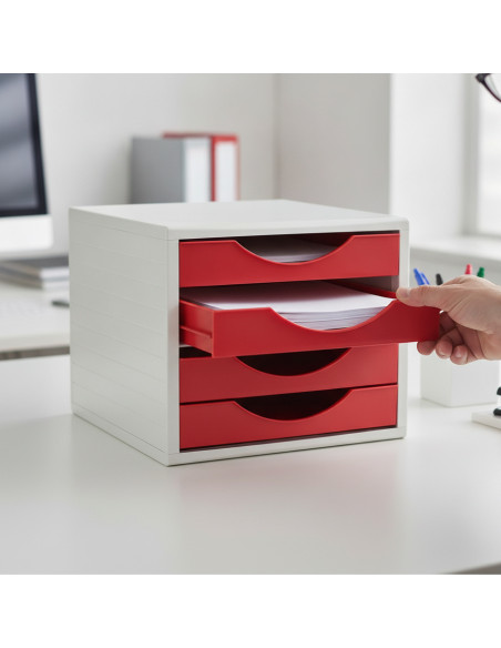 ▷ MODULO ARCHIVO 2000 5 CAJONES ARCHIVOTEC 4000 ROJO | Taine - Imagen 2