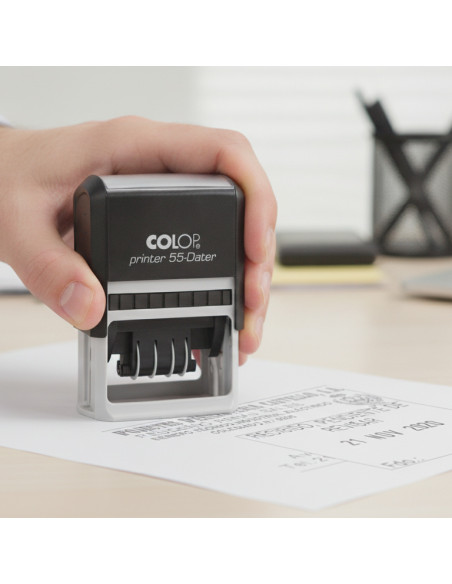 ▷ FECHADOR COLOP PRINTER 55 CON SELLO PERSONALIZADO 40x60MM | Taine - Imagen 2