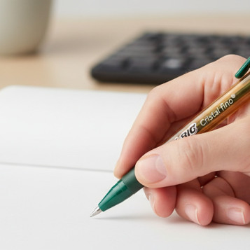 ▷ BOLIGRAFO BIC CRISTAL FINO VERDE | Taine - Imagen 2