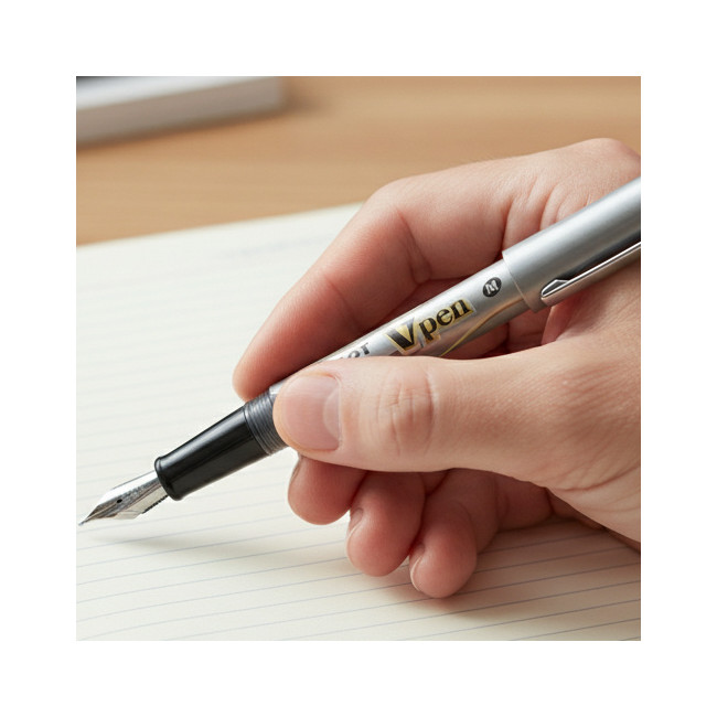 ▷ PLUMA PILOT V-PEN SILVER NEGRO | Taine - Imagen 2