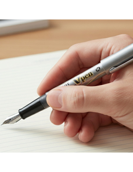 ▷ PLUMA PILOT V-PEN SILVER NEGRO | Taine - Imagen 2