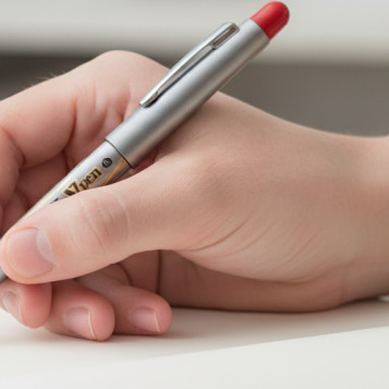 ▷ PLUMA PILOT V-PEN SILVER ROJO | Taine - Imagen 2
