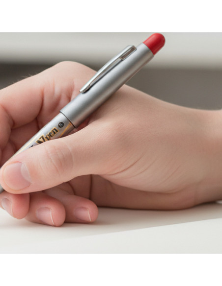 ▷ PLUMA PILOT V-PEN SILVER ROJO | Taine - Imagen 2