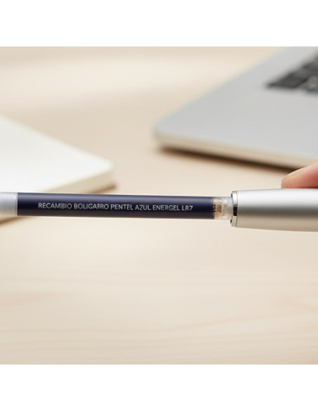 ▷ RECAMBIO BOLIGRAFO PENTEL AZUL ENERGEL LR7 | Taine - Imagen 2