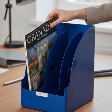 ▷ REVISTERO LEITZ PLASTICO PLUS JUMBO AZUL | Taine - Imagen 2