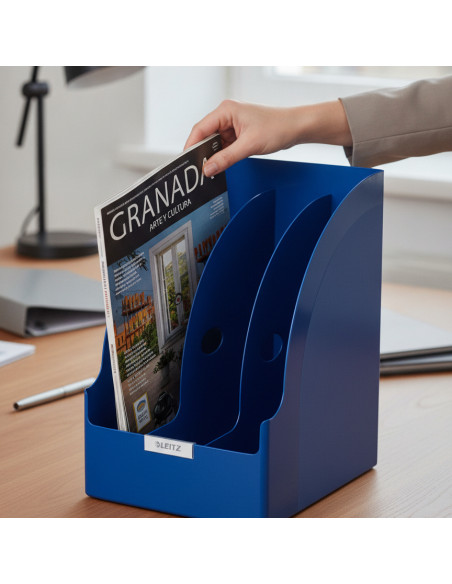 ▷ REVISTERO LEITZ PLASTICO PLUS JUMBO AZUL | Taine - Imagen 2