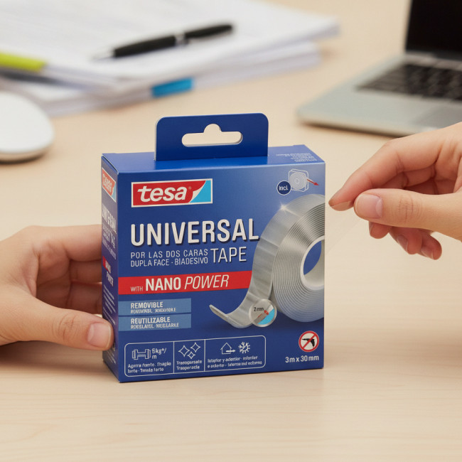 ▷ CINTA TESA UNIVERSAL NANO POWER 3MX30MM | Taine - Imagen 2