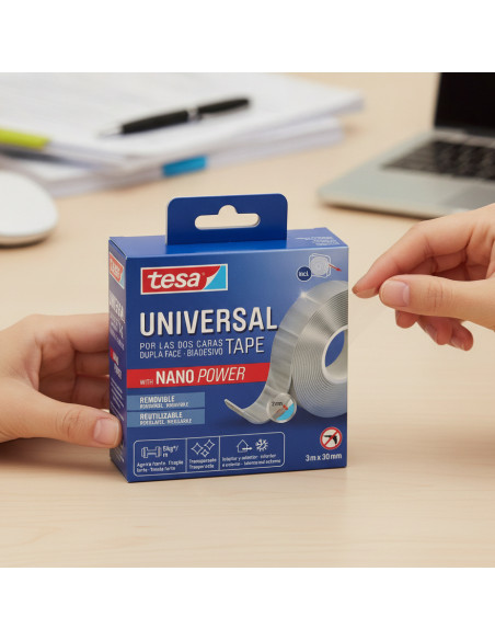 ▷ CINTA TESA UNIVERSAL NANO POWER 3MX30MM | Taine - Imagen 2