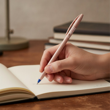 ▷ BOLIGRAFO BIC CRISTAL ORO ROSA GLASE | Taine - Imagen 2