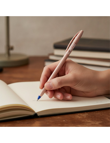 ▷ BOLIGRAFO BIC CRISTAL ORO ROSA GLASE | Taine - Imagen 2