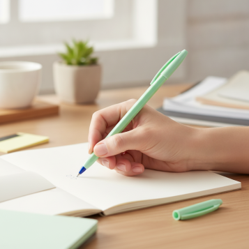 ▷ BOLIGRAFO BIC CRISTAL VERDE PASTEL AZUL | Taine - Imagen 2