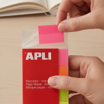 ▷ NOTAS APLI ADHESIVAS MININOTAS 20X50 BRILLANTES PACK 4 BLOC PAPEL | Taine - Imagen 2