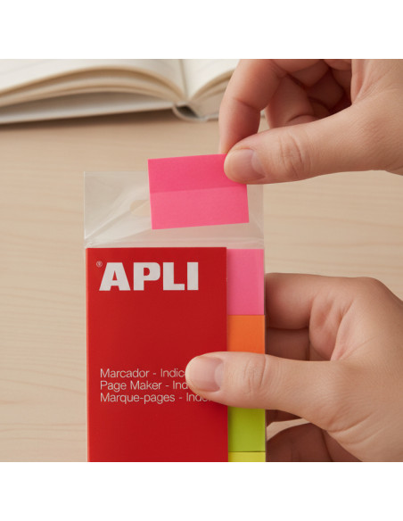 ▷ NOTAS APLI ADHESIVAS MININOTAS 20X50 BRILLANTES PACK 4 BLOC PAPEL | Taine - Imagen 1