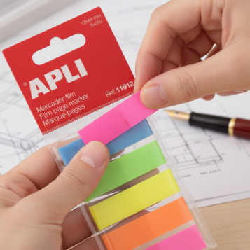 ▷ INDICES APLI 12X45 COLORES SURTIDOS FILM EN BLOC 5X25H | Taine - Imagen 2