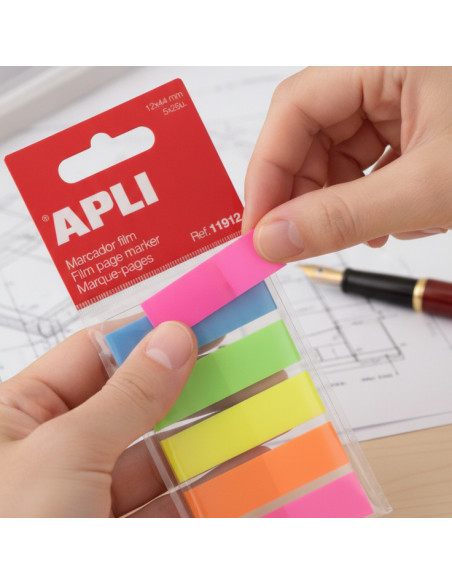 ▷ INDICES APLI 12X45 COLORES SURTIDOS FILM EN BLOC 5X25H | Taine - Imagen 2