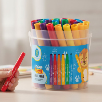 ▷ ROTULADORES JOVI 36 UDS 6 POR COLOR MY FIRST FELT PEN BOTE | Taine - Imagen 2
