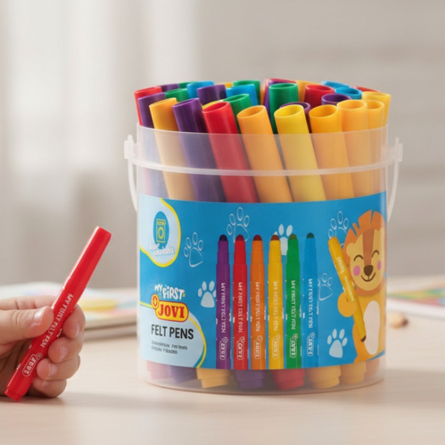 ▷ ROTULADORES JOVI 36 UDS 6 POR COLOR MY FIRST FELT PEN BOTE | Taine - Imagen 2