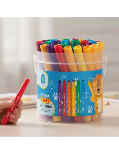 ▷ ROTULADORES JOVI 36 UDS 6 POR COLOR MY FIRST FELT PEN BOTE | Taine - Imagen 2