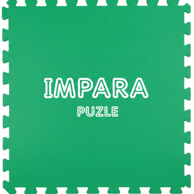 ▷ PUZLE IMPARA BALDOSA TAPIZ EVA VERDE 100X100X2 CM | Taine - Imagen 2