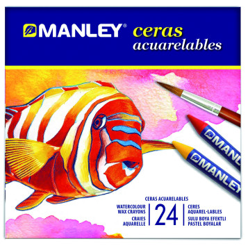 ▷ CERAS MANLEY ACUARELABLES CJ.50 UDS. CLORES SURTIDOS | Taine - Imagen 2