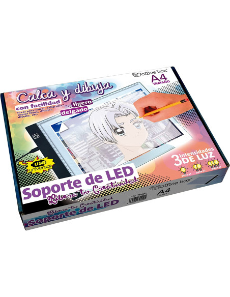▷ SOPORTE FRAGA LED A4 CALCA Y DIBUJA | Taine - Imagen 1