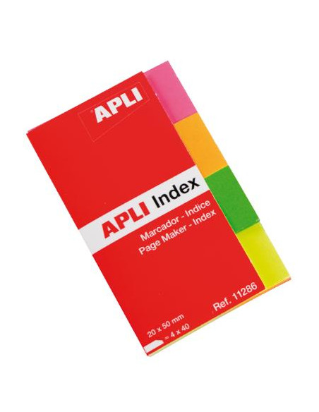 ▷ NOTAS APLI ADHESIVAS MININOTAS 20X50 BRILLANTES PACK 4 BLOC PAPEL | Taine - Imagen 2