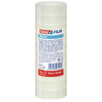 ▷ CINTA ADHESIVA TESA BASIC 33M X 15MM 10 ROLLOS | Taine - Imagen 1