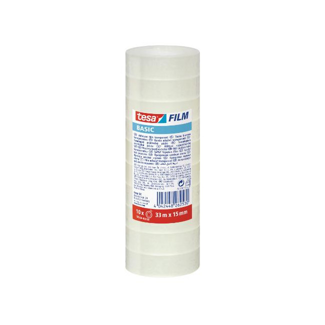 ▷ CINTA ADHESIVA TESA BASIC 33M X 15MM 10 ROLLOS | Taine - Imagen 2