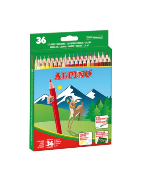 ▷ LAPICES ALPINO 36 UDS COLOR 36 UDS. MINA 3,3MM | Taine - Imagen 1