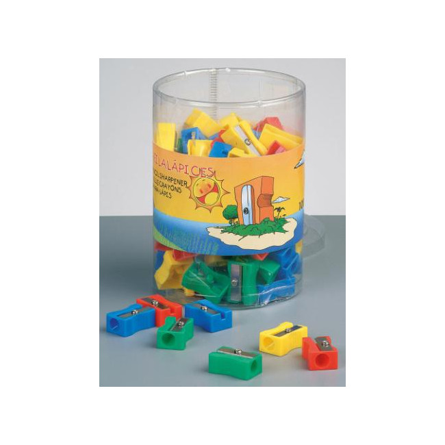 ▷ SACAPUNTAS FAIBO PLASTICO 1UDS PB2 BOTE (100 UDS) | Taine - Imagen 1