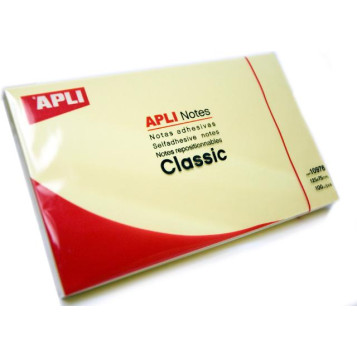 ▷ NOTAS APLI ADHESIVAS AMARILLO 100H 125x75MM | Taine - Imagen 1