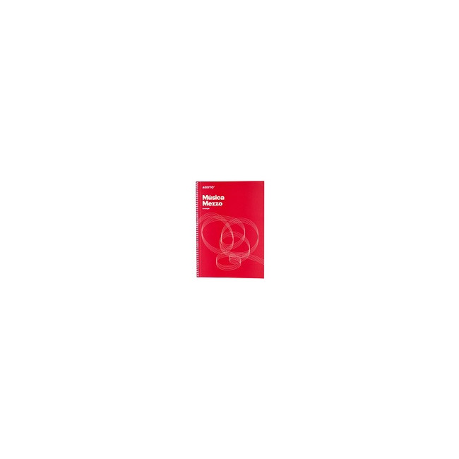 ▷ CUADERNO ADDITIO MUSICA 12PENTAGRAMAS ESPIRAL32HJ SEPARA PARTITURAS MEZZO | Taine - Imagen 2