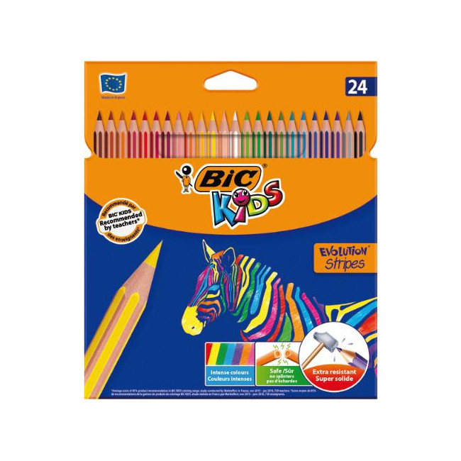 ▷ LÁPICES DE COLOREAR EVOLUTION STRIPES | Taine - Imagen 1