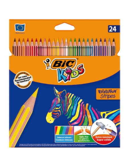 ▷ LÁPICES DE COLOREAR EVOLUTION STRIPES | Taine - Imagen 1