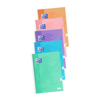▷ CUADERNO OXFORD FOLIO 80HJ 90G C 4MM T/EXT PASTEL SCHOOL | Taine - Imagen 1
