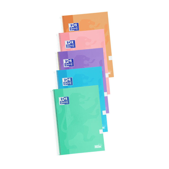 ▷ CUADERNO OXFORD FOLIO 80HJ 90G C 4MM T/EXT PASTEL SCHOOL | Taine - Imagen 1
