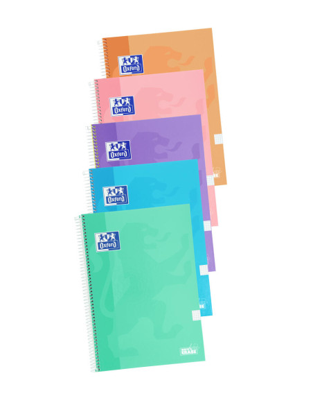 ▷ CUADERNO OXFORD FOLIO 80HJ 90G C 4MM T/EXT PASTEL SCHOOL | Taine - Imagen 1