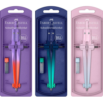 ▷ COMPAS FABER CASTELL AJUSTE RAPIDO STREAM FLOW EDITION | Taine - Imagen 1