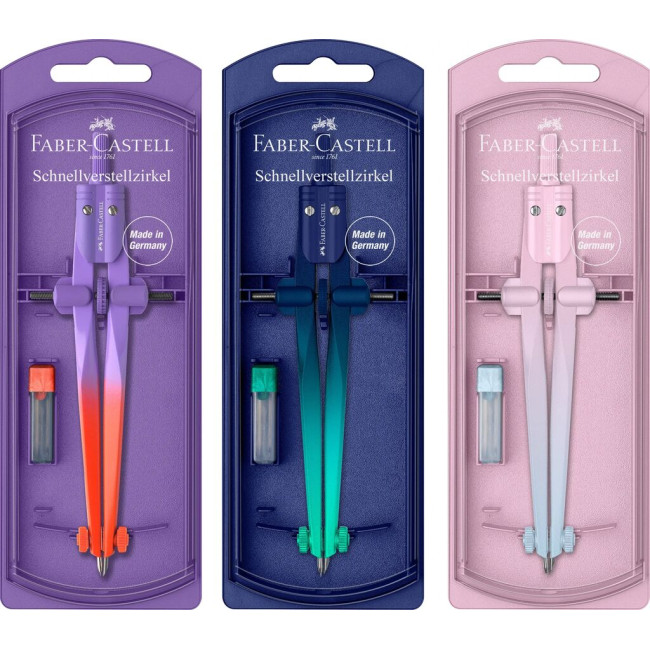 ▷ COMPAS FABER CASTELL AJUSTE RAPIDO STREAM FLOW EDITION | Taine - Imagen 2