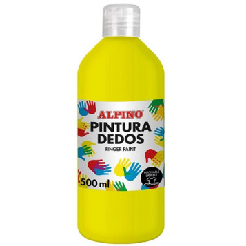 ▷ PINTURA DE DEDOS BOTELLA 500 ML AMARILLO CLARO MASATS | Taine - Imagen 1
