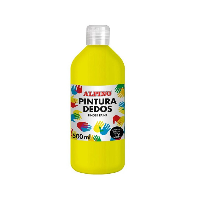 ▷ PINTURA DE DEDOS BOTELLA 500 ML AMARILLO CLARO MASATS | Taine - Imagen 2