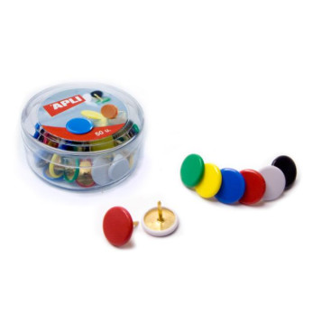 ▷ CHINCHETAS CJ.50 UD APLI COLORES SURTIDAS | Taine - Imagen 1