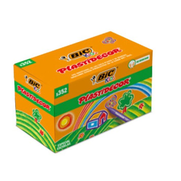 ▷ CERAS PLASTIDECOR 352 UDS CLASSPACK 352 X 16 COLORES BIC | Taine - Imagen 1